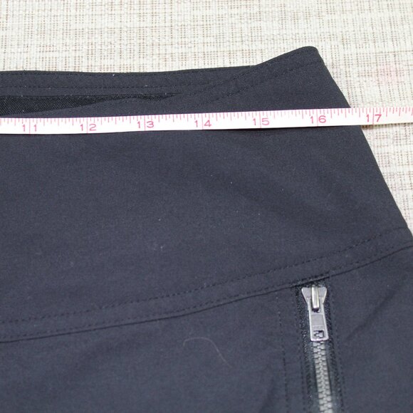 WOMEN’S BLACK ROYAL ROBBINS Size 8 DISCOVERY STRIDER NYLON STRETCH SKIRT - Picture 4 of 5